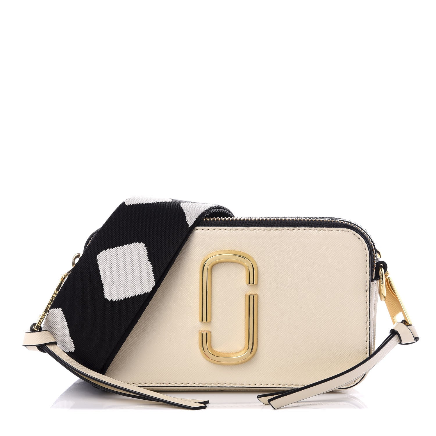 Marc Jacobs Saffiano Small Snapshot Camera Bag Cloud White Multicolor 1 of 8