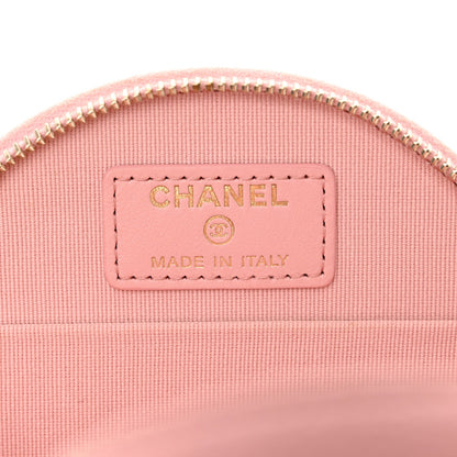 Chanel Caviar Quilted Round Handle With Care Vanity With Chain Pink 7 of 7