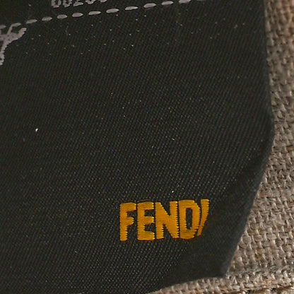 Fendi Watersnake Mink Daisy Clutch White Black 7 of 11