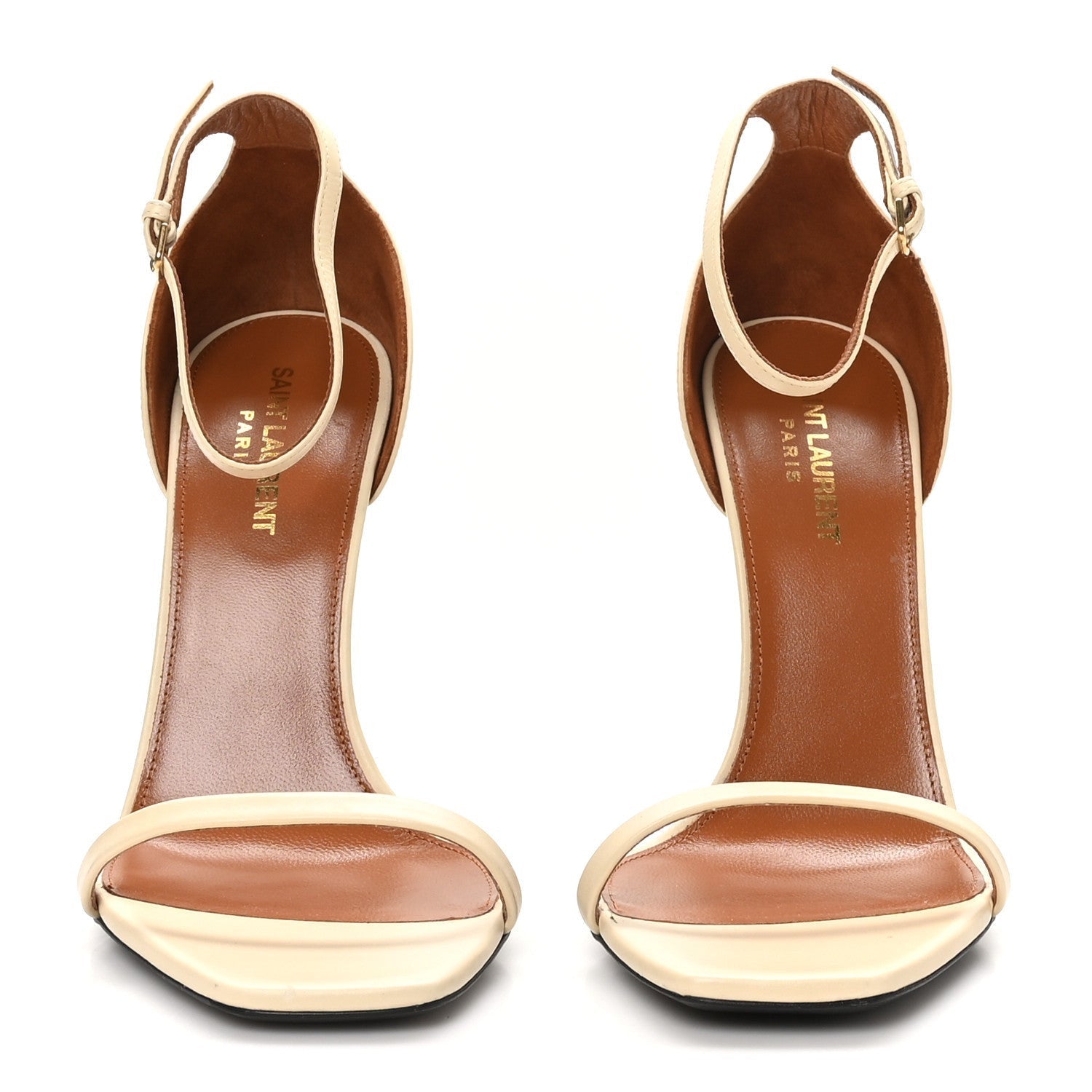 Saint Laurent Calfskin 110 Opyum Sandals 39 Real Beige 3 of 7