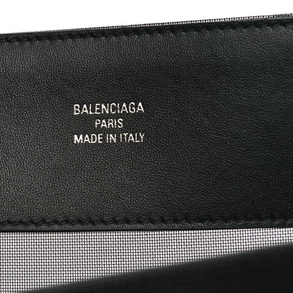 Balenciaga Nylon Mesh Duty Free Cabas Medium Tote Black 7 of 11