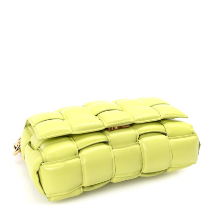Bottega Veneta Lambskin Maxi Intreccio Padded Chain Cassette Crossbody Bag  Kiwi 3 of 7