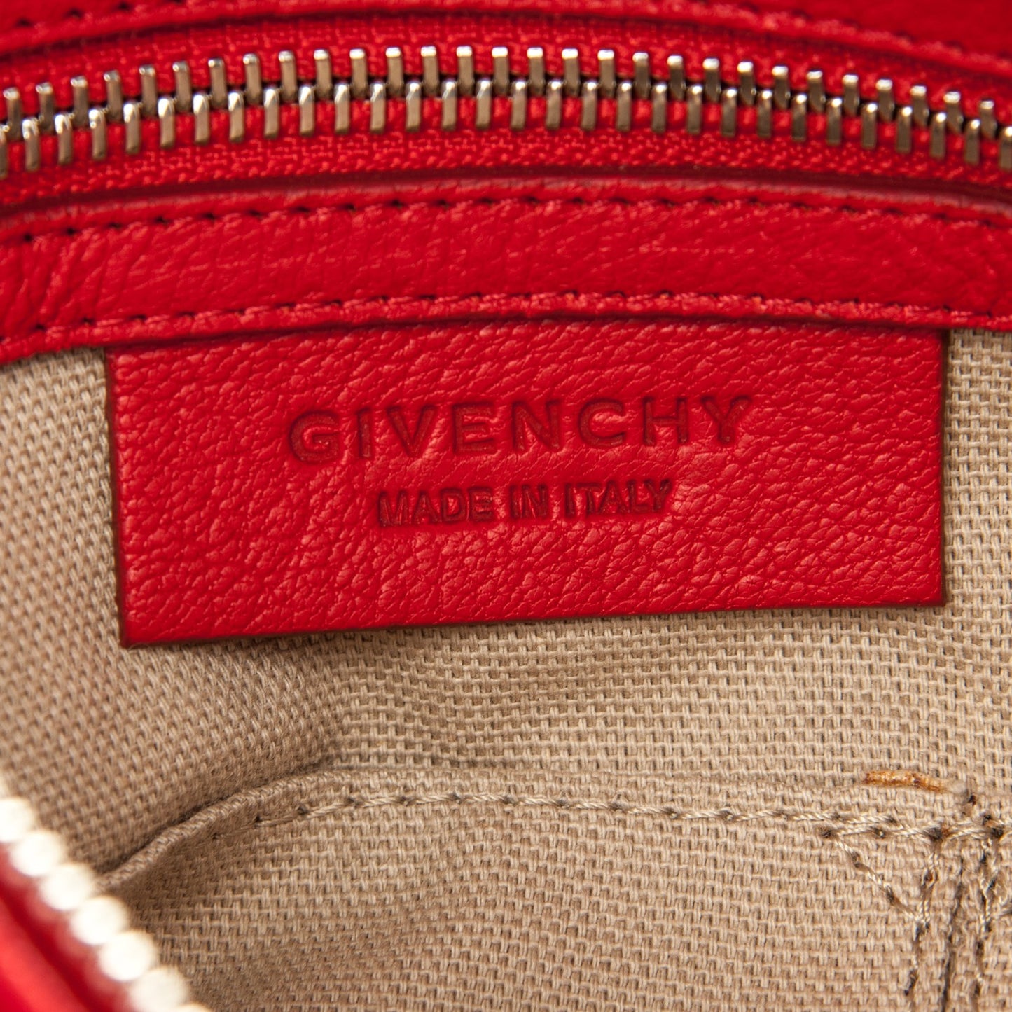 Sugar Goatskin Small Pandora Red