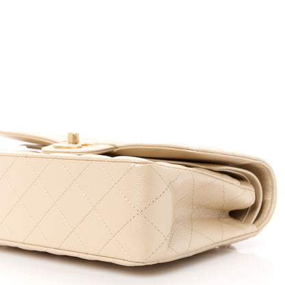 Chanel Metallic Caviar Quilted Small Double Flap Gold 11 of 12