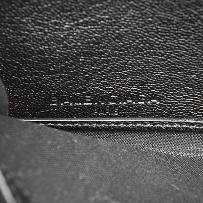 Balenciaga Chevre Gold Metallic Edge Hardware Zip Around Wallet Black 6 of 7