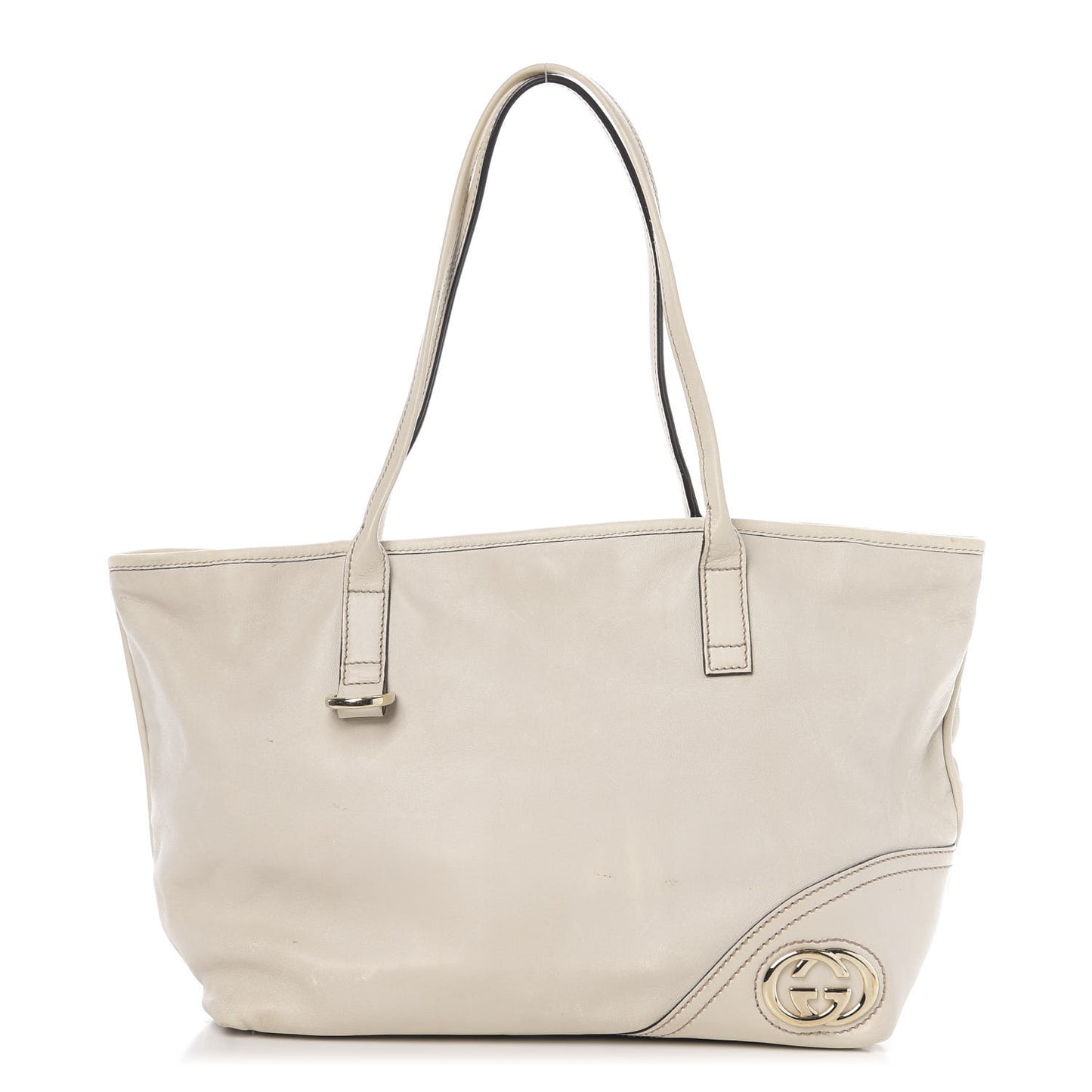 Calfskin Medium New Britt Tote Off White