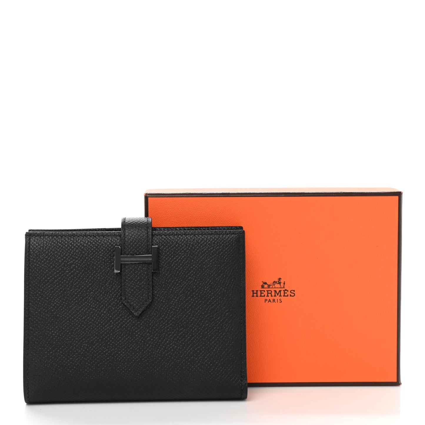 Epsom Monochrome Bearn Compact Wallet Black