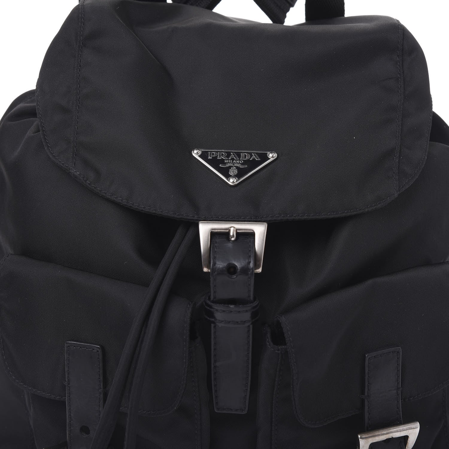 Prada Nylon Vela Medium Backpack Black 8 of 8