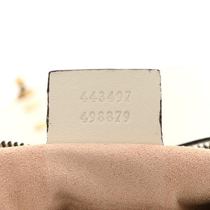 Gucci Calfskin Matelasse Small GG Marmont Shoulder Bag White 7 of 14