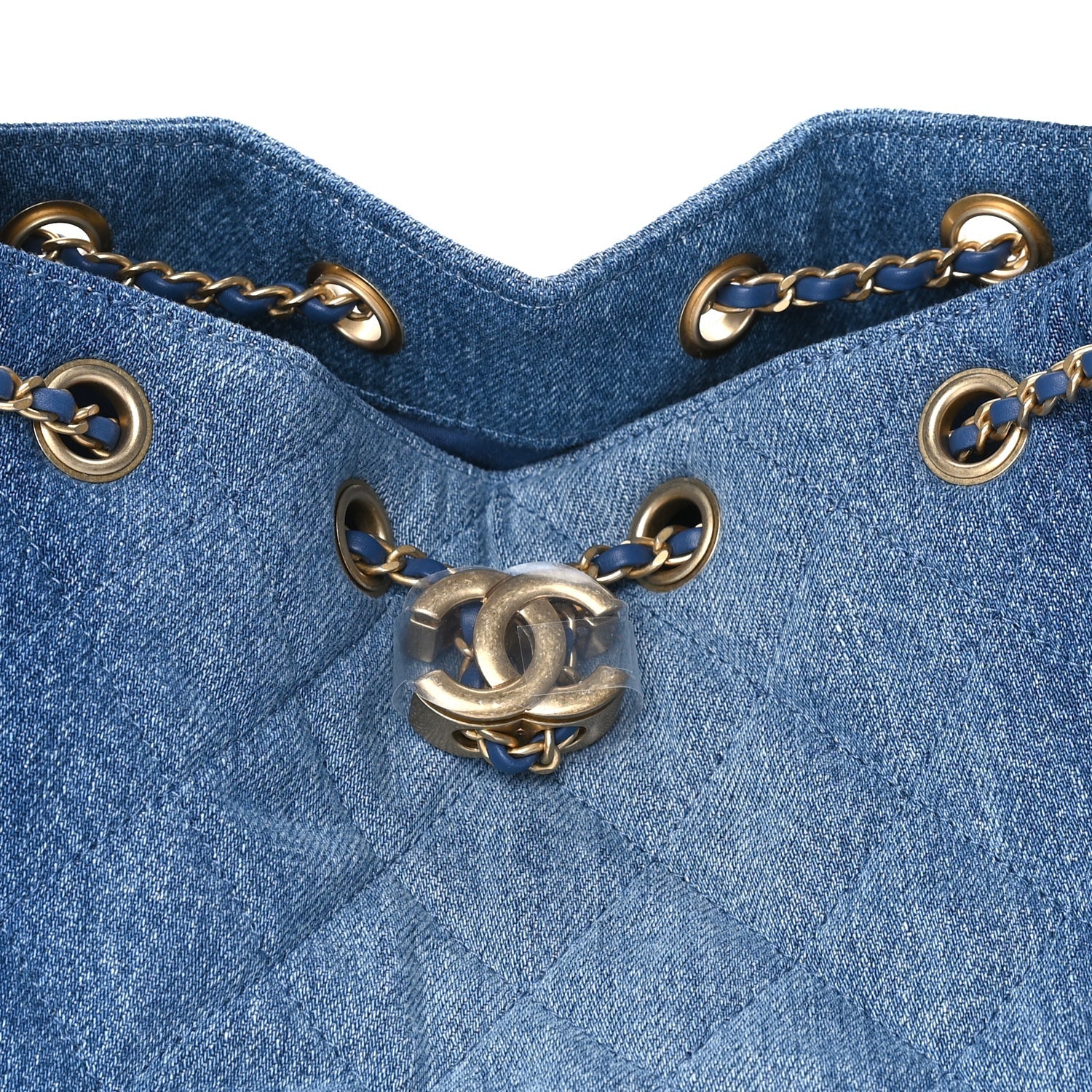 Chanel Washed Denim Quilted Small  25 Handbag Blue 7 of 7