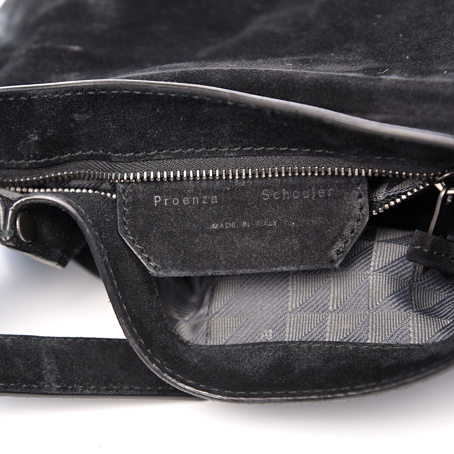 Suede PS1 Mini Pouch Messenger Bag Black