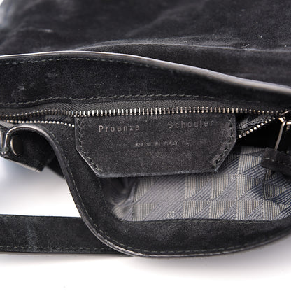 Proenza Schouler Suede PS1 Mini Pouch Messenger Bag Black 6 of 11
