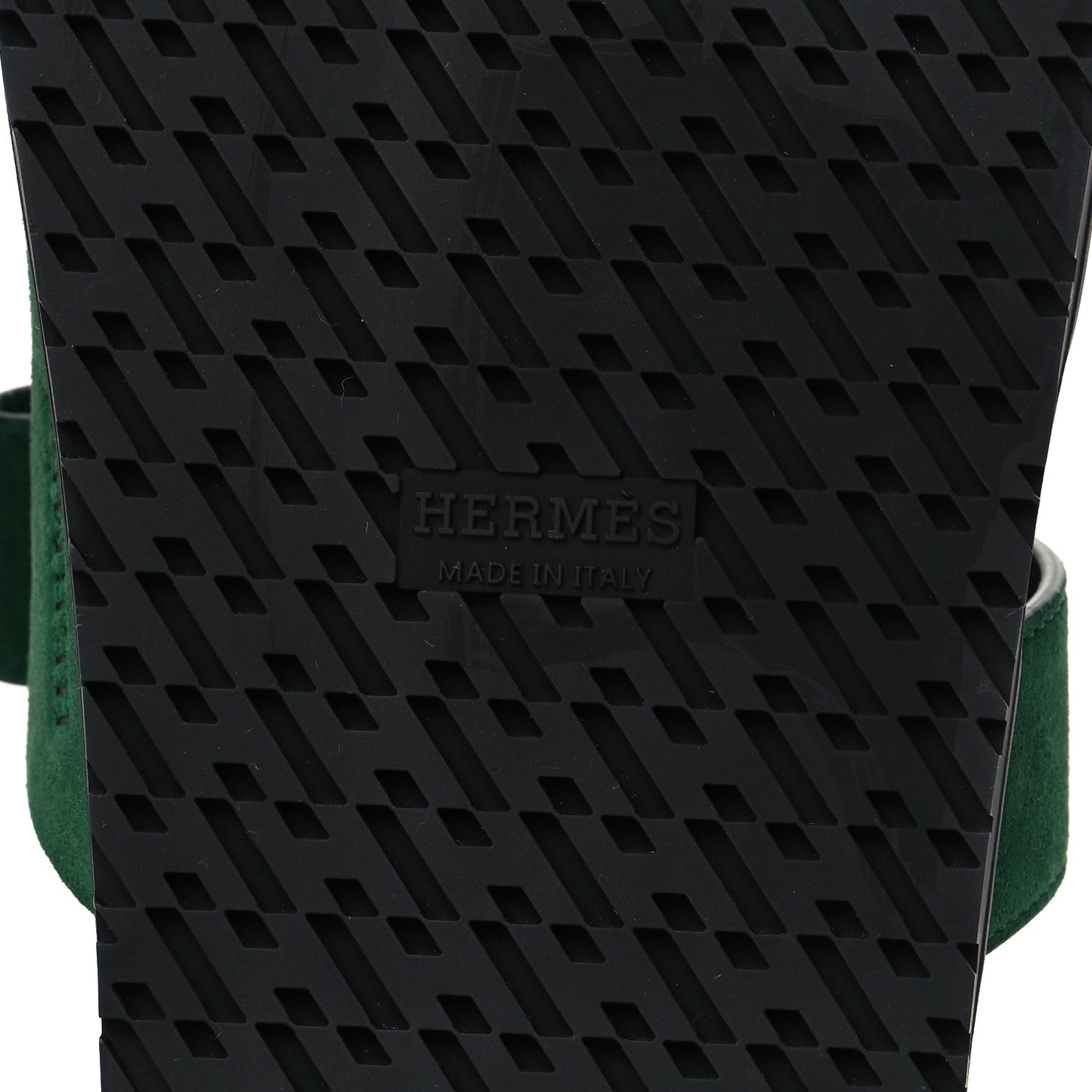 Suede Goatskin Womens Chypre Sandals 38 Vert Electrique