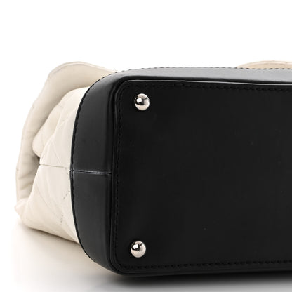 Chanel Calfskin Quilted VIP Flap White Black 9 of 16