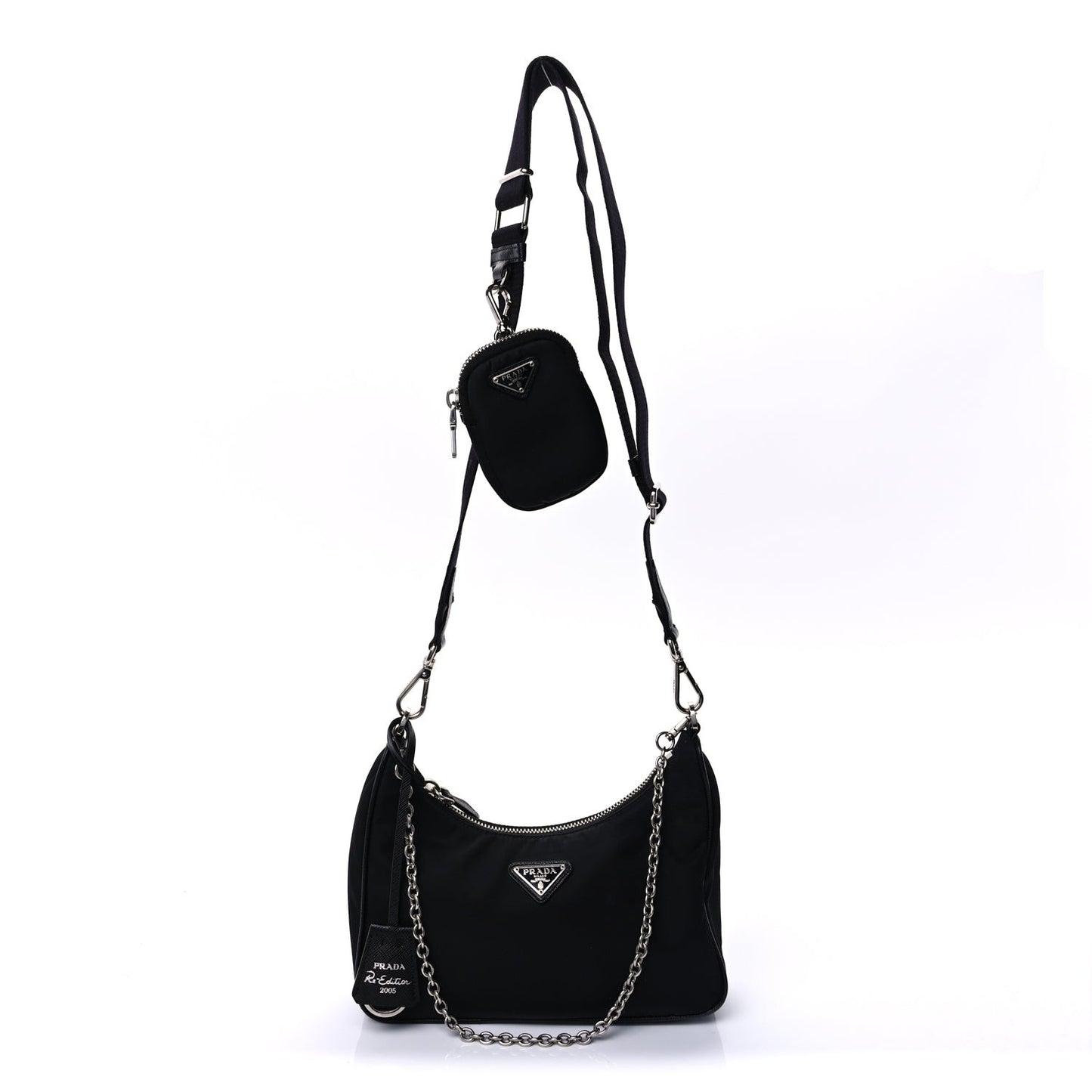 Nylon Re-Edition 2005 Shoulder Bag Black