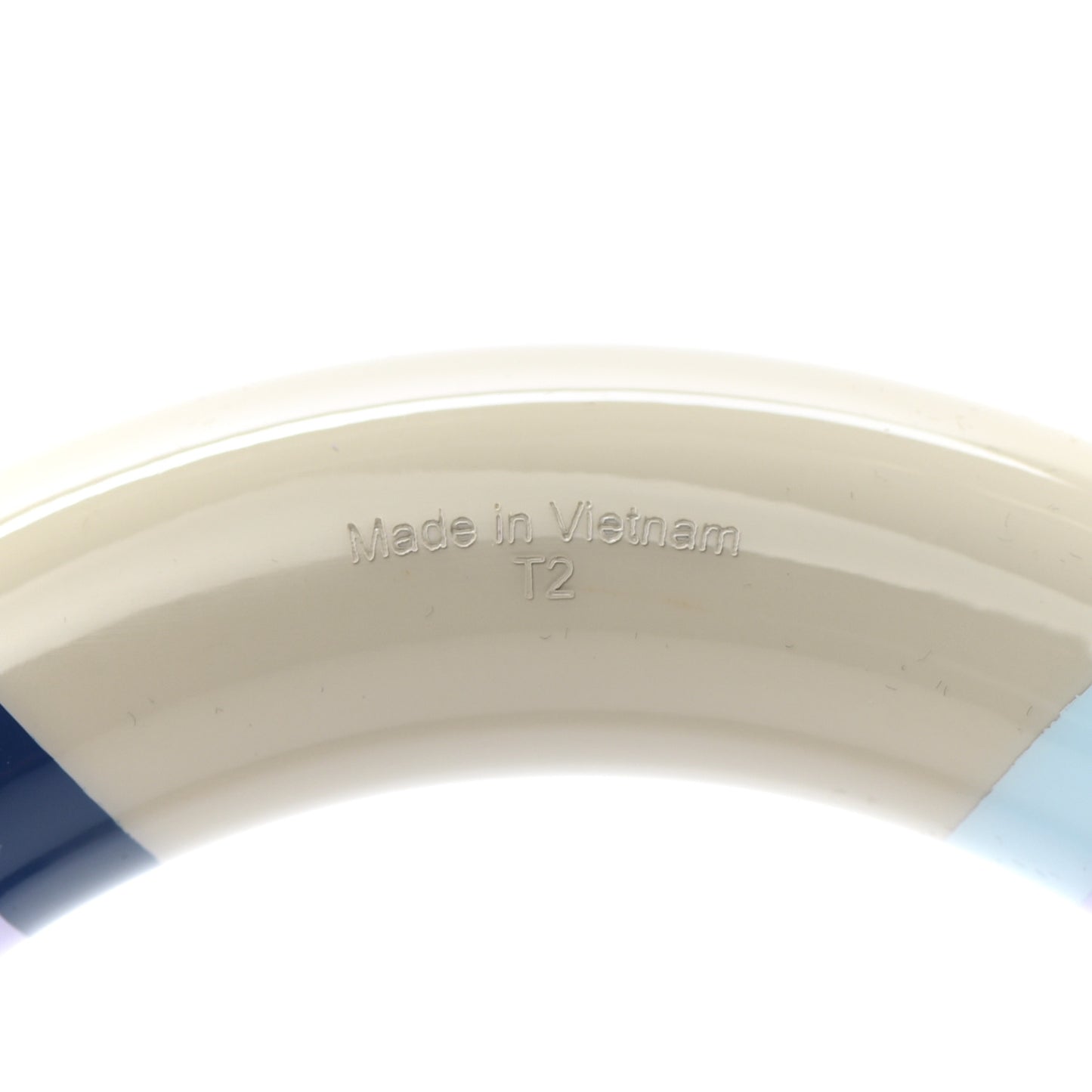 Lacquered Wood H Equipe GM Bangle Bracelet T2 Lilas