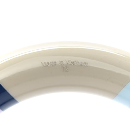 Hermes Lacquered Wood H Equipe GM Bangle Bracelet T2 Lilas 4 of 6