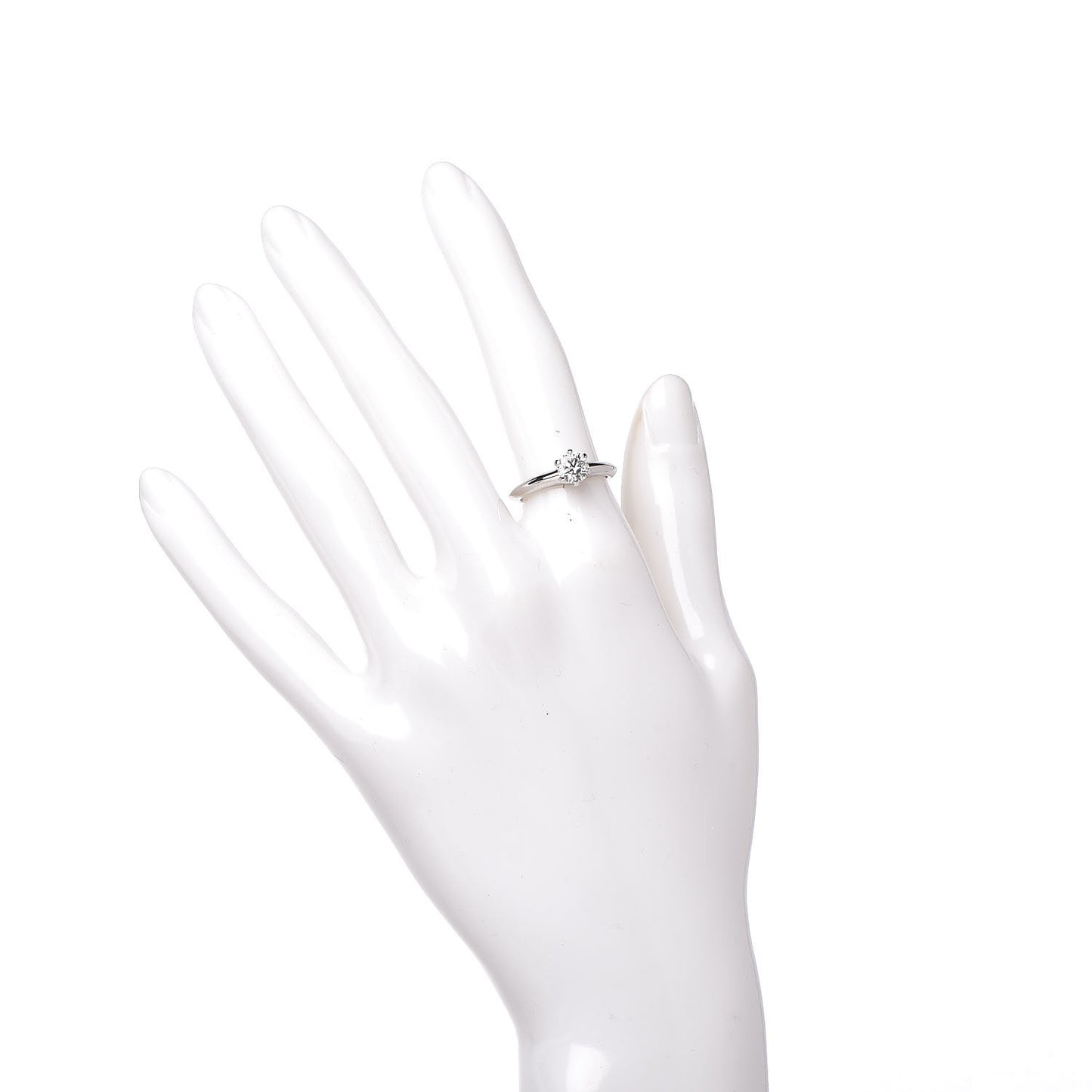 Platinum Diamond .70ct Solitaire Engagement Ring 51 5.75