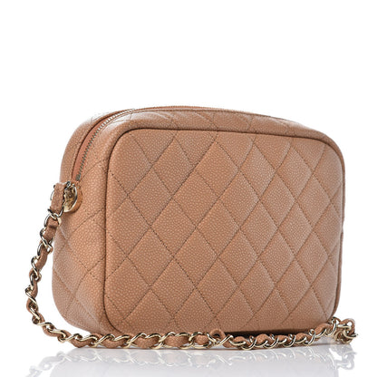 Chanel Caviar Quilted Coco Tassel Camera Case Beige 9 of 13