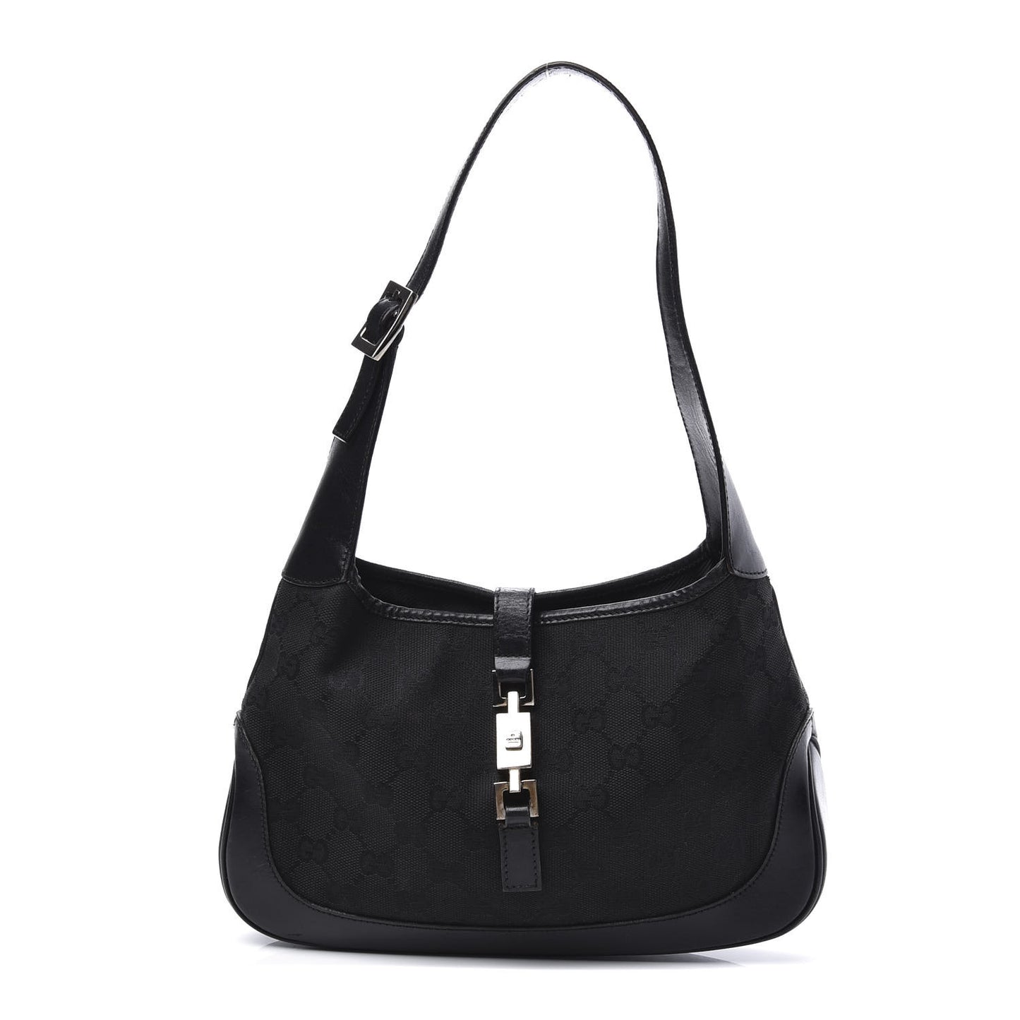 Monogram Small Jackie O Hobo Black