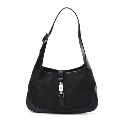 Gucci Monogram Small Jackie O Hobo Black 1 of 9