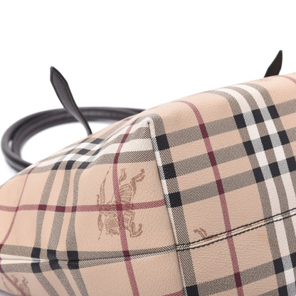 Burberry Haymarket Check Small Salisbury Tote Chocolate 7 of 11