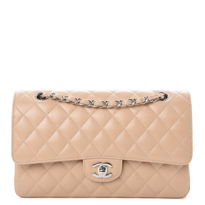 Chanel Caviar Quilted Medium Double Flap Beige Clair 1 of 8