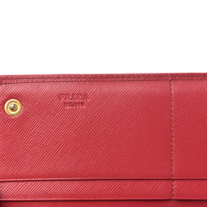 Prada Saffiano Bow Continental Wallet Peonia 6 of 12