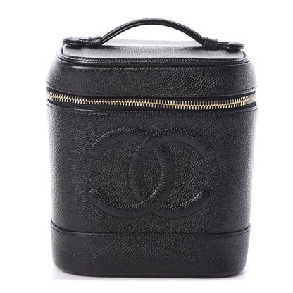 Chanel Caviar Vanity Cosmetic Case Black 1 of 8