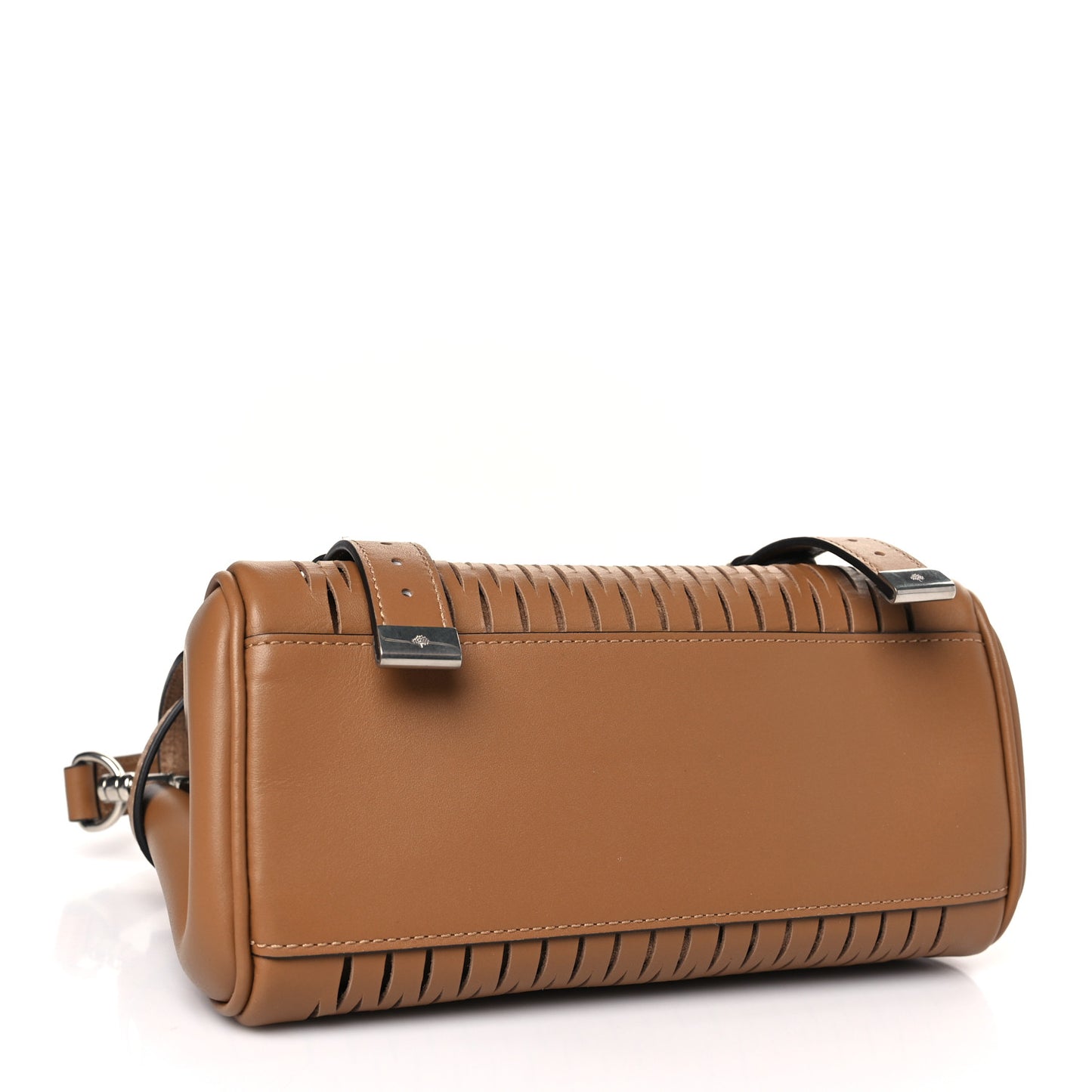 Classic Smooth Mesh Calfskin Mini Alexa Teak