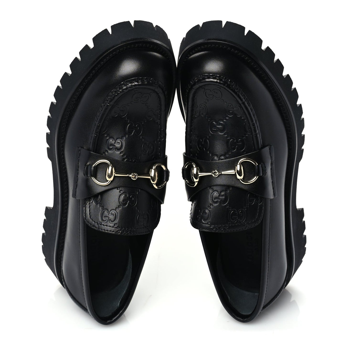 ssima Cordovan Lux Womens Harald Horsebit 25mm Platform Loafers 40  Black