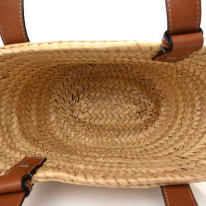 Loewe Raffia Small Basket Tote Bag Natural Tan 5 of 9