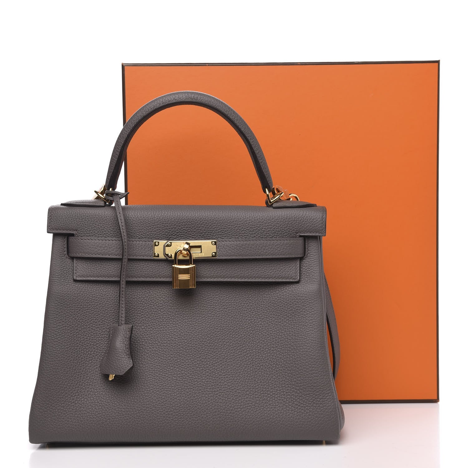 Hermes Togo Kelly Retourne 28 Etain 10 of 10