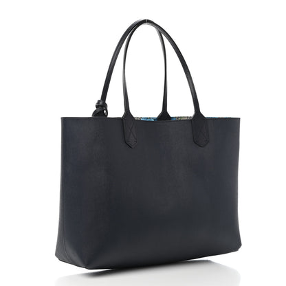 Gucci GG Supreme Monogram Blooms Medium Reversible Tote Beige Blue Navy 5 of 12