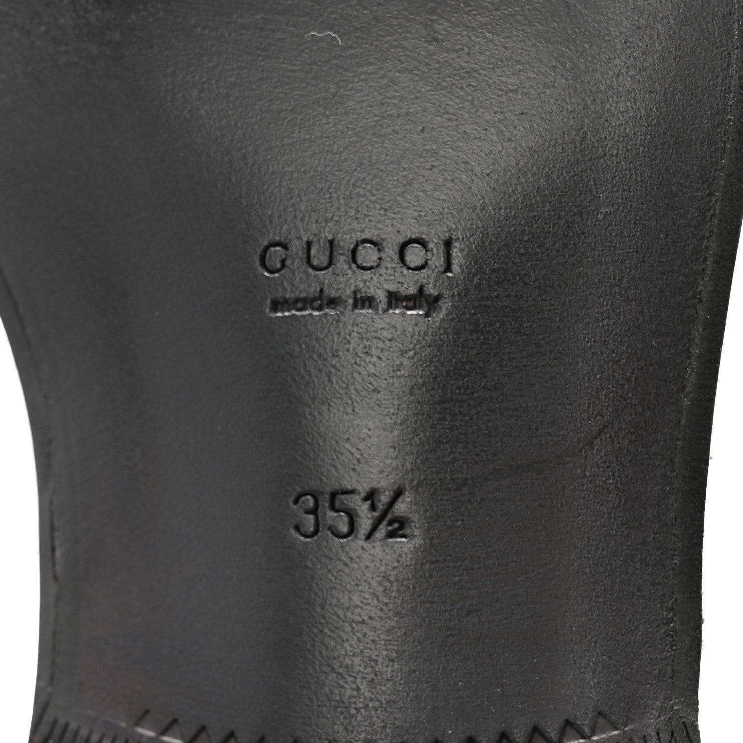 Gucci Goatskin Womens Logo 15mm Loafers 35.5 Mystic White 7 of 11