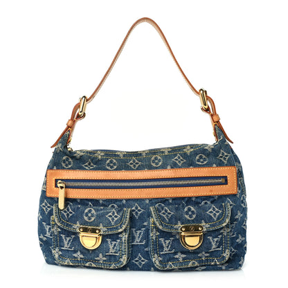 Louis Vuitton Monogram Denim Baggy PM  Blue 1 of 8