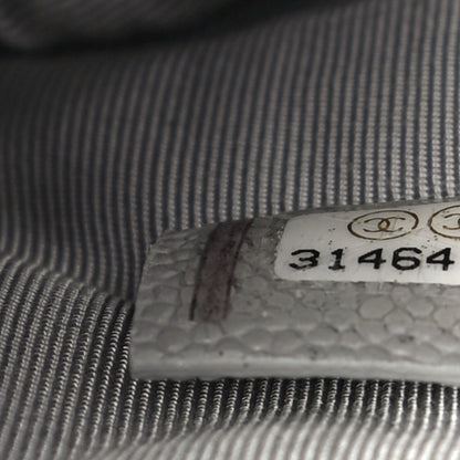 Chanel Caviar Quilted Small Cosmetic Case Grey 7 of 11