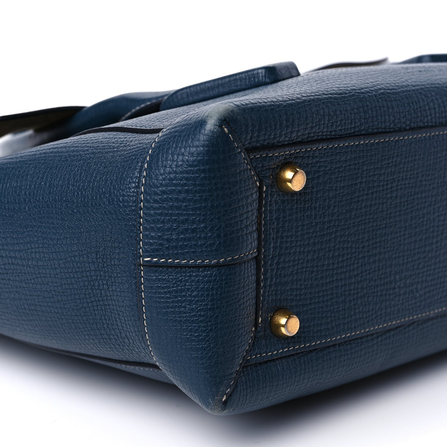 Bottega Veneta Grainy Calfskin Small Arco Dark Blue 6 of 11