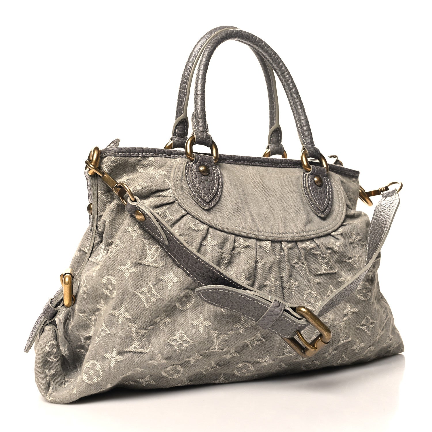 Louis Vuitton Denim Neo Cabby MM Grey 3 of 10