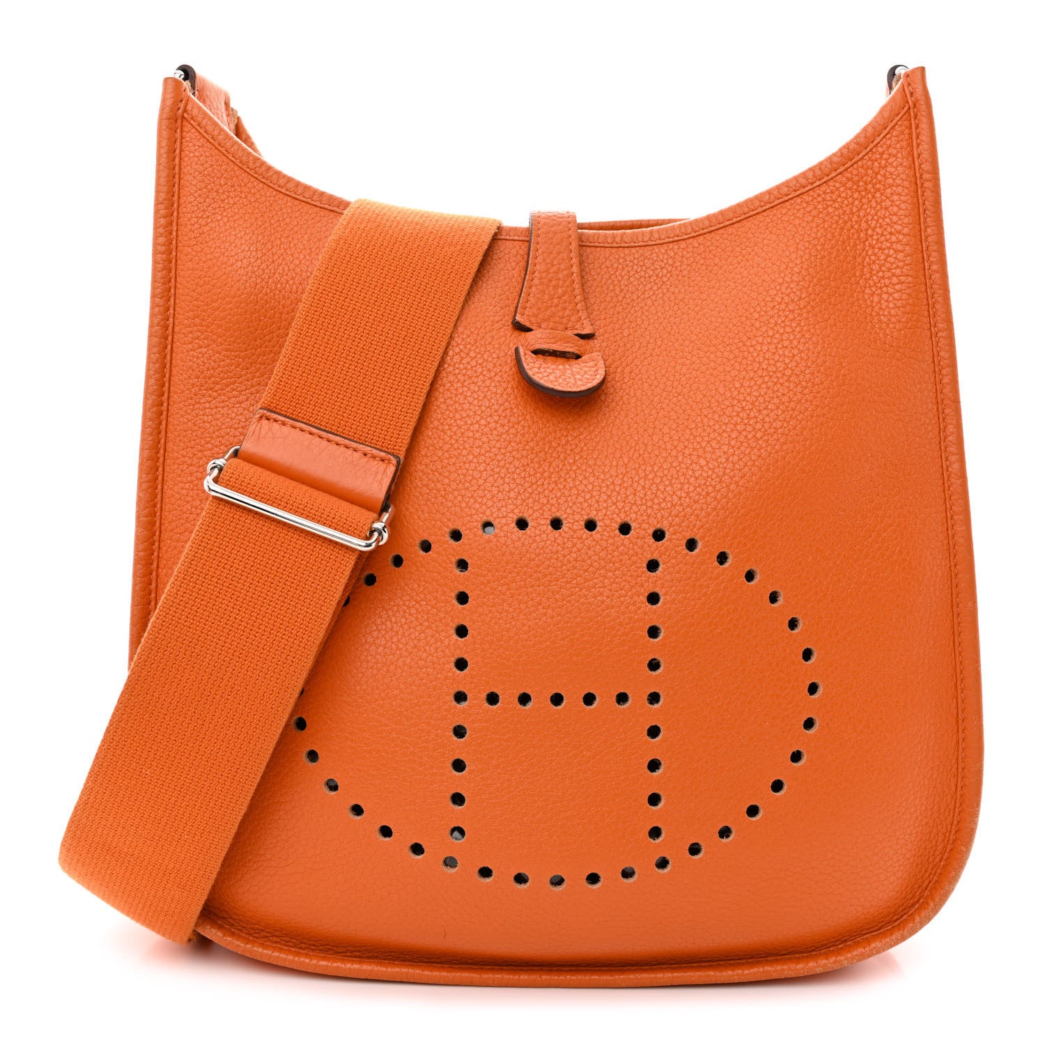Hermes Taurillon Clemence Evelyne III PM Orange 1 of 14