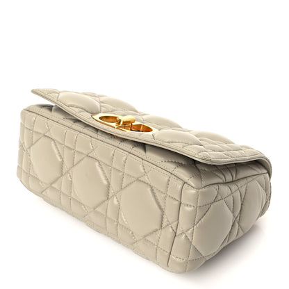 Christian Dior Calfskin Macrocannage Medium Caro Bag  Sand 8 of 8