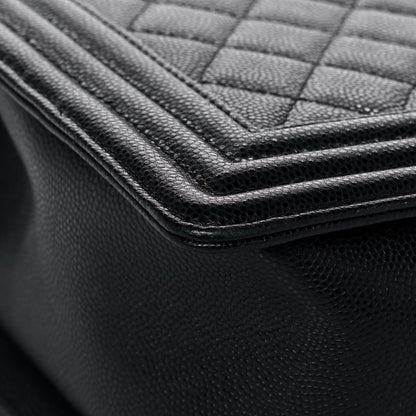 Chanel Caviar Quilted New Medium Boy Flap Black 12 of 15