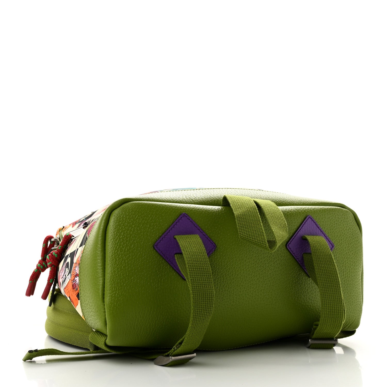 Gucci X THE NORTH FACE Econyl Nylon Floral Medium Backpack Green 4 of 11