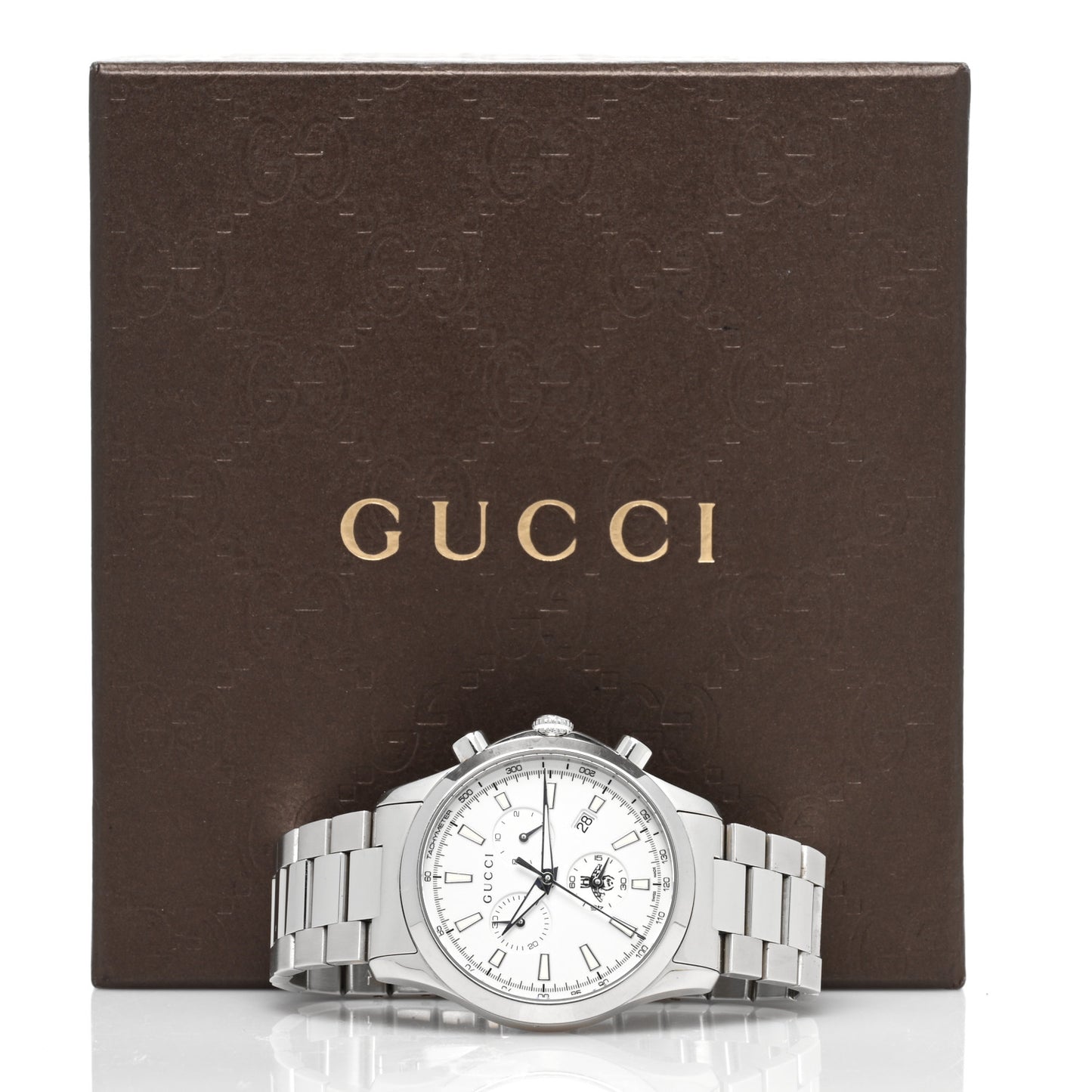 Stainless Steel 38mm G-Timeless Bee Chronograph Quartz Watch
