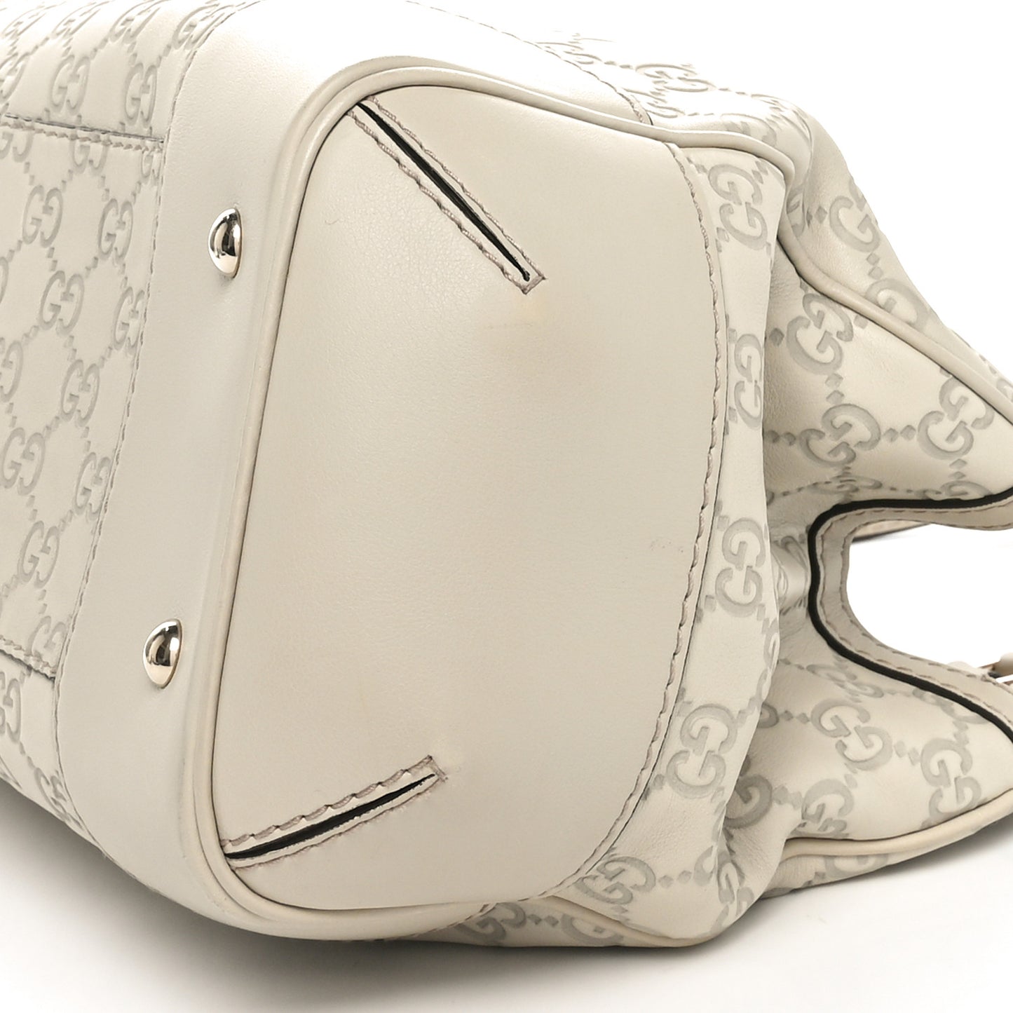 Guccissima Medium Mayfair Tote Off White