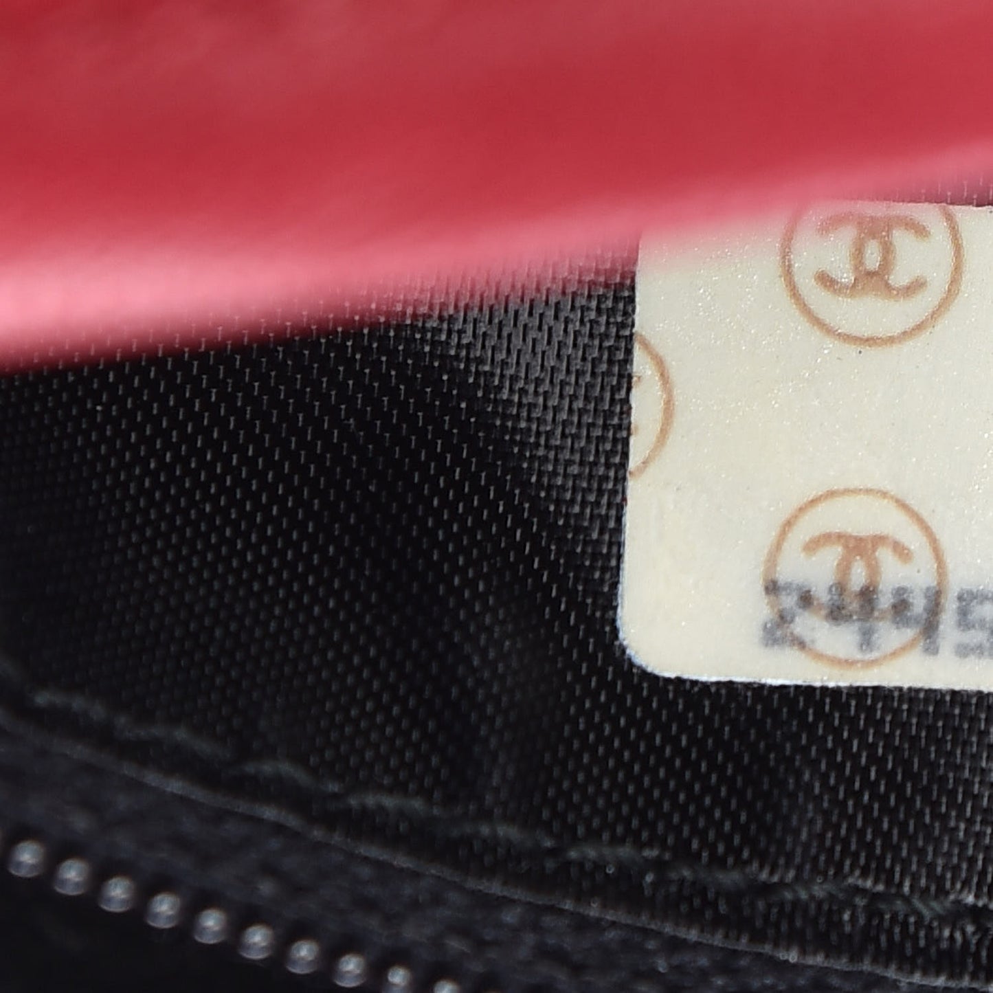 Lambskin Quilted Tassel Camera Case Red