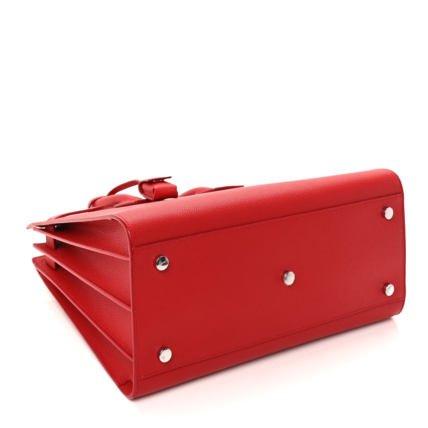Grained Calfskin Small Sac De Jour Lipstick Red
