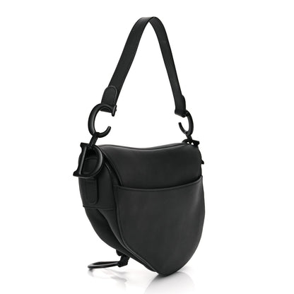 Christian Dior Ultra Matte Calfskin Saddle Bag Black 2 of 10