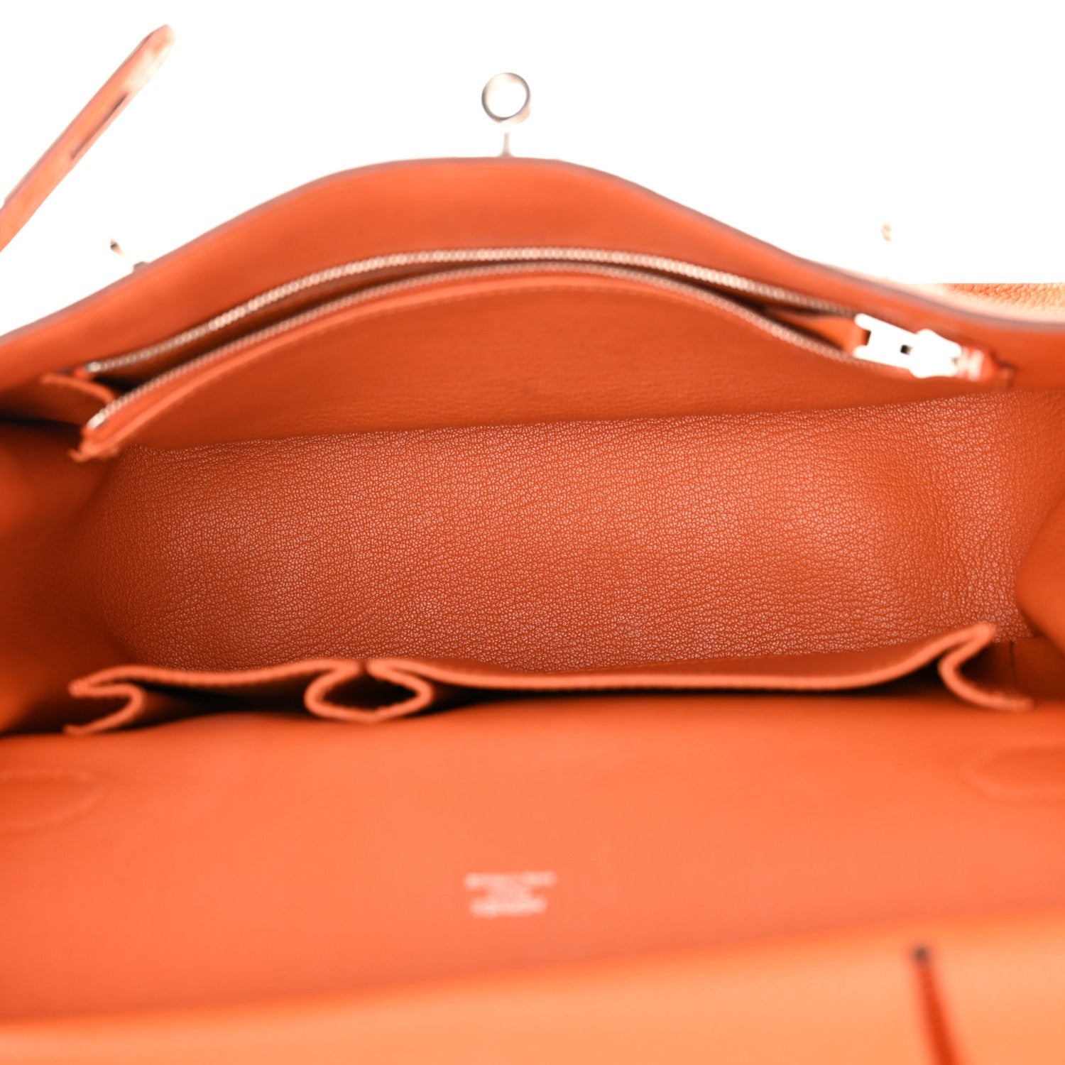 Hermes Taurillon Clemence Jypsiere 28 Orange 5 of 7