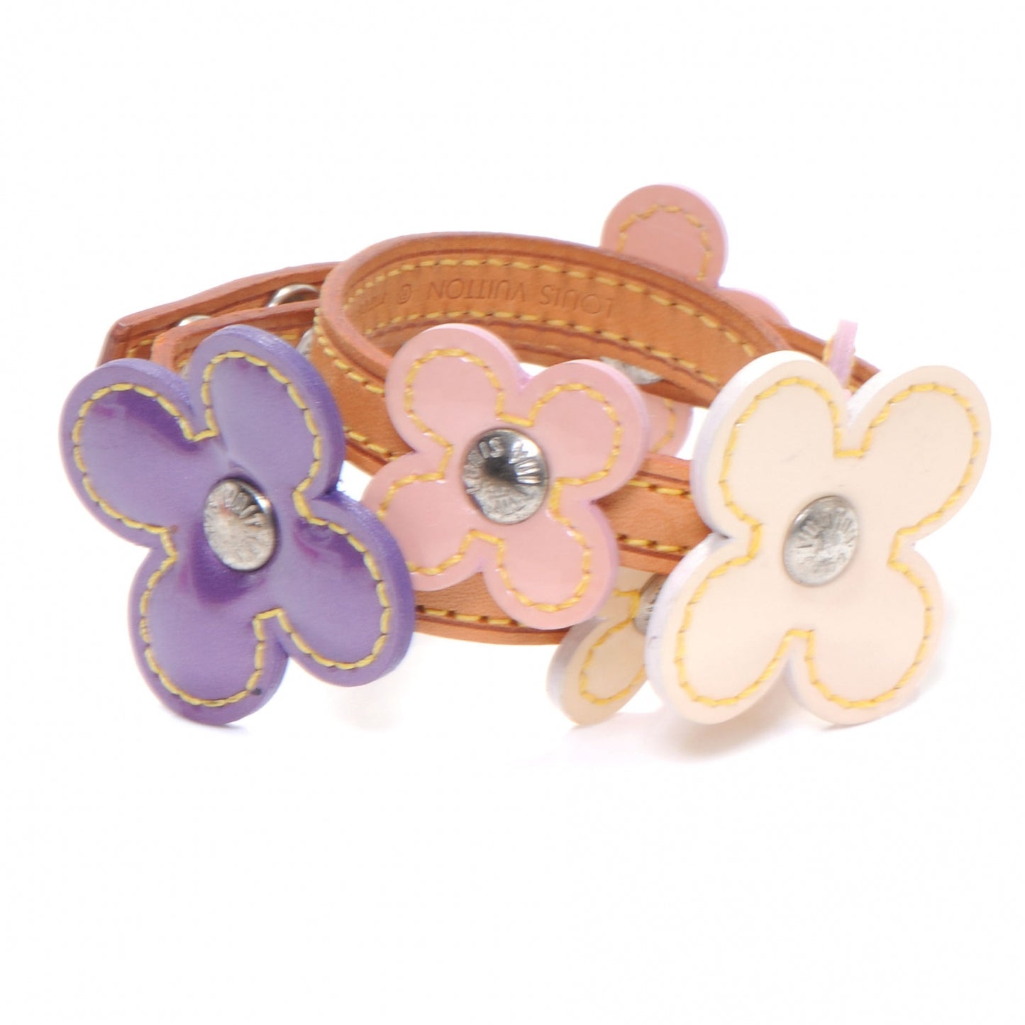 Patent Fleur Leather Bracelet